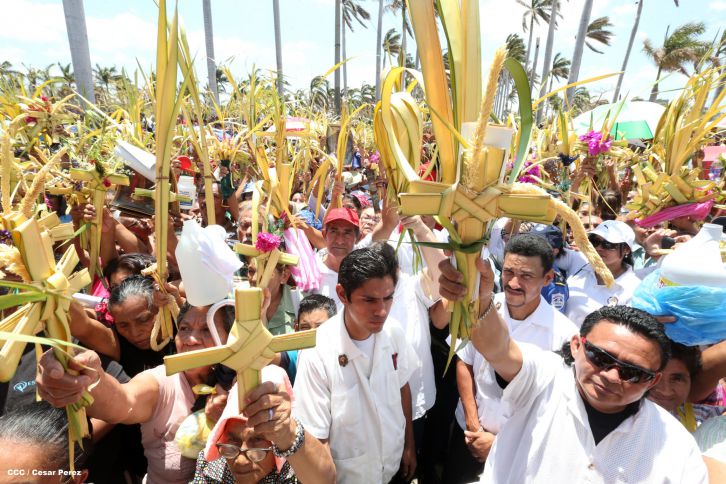 Cardenal Brenes preside peregrinación en honor a Jesús del Triunfo y misa de Domingo de Ramos 