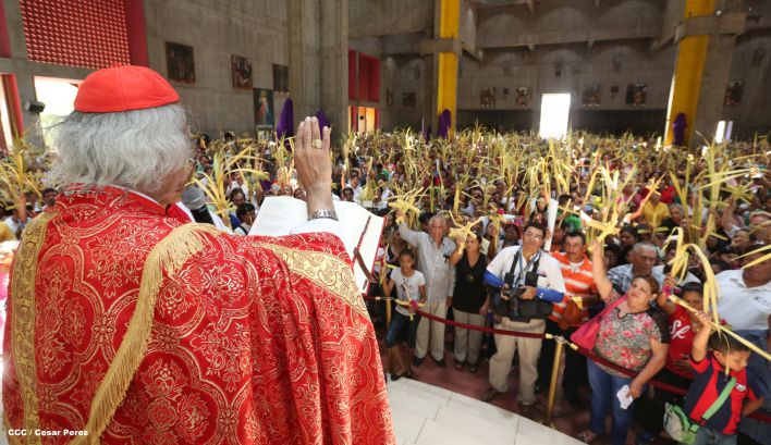 Cardenal Brenes preside peregrinación en honor a Jesús del Triunfo y misa de Domingo de Ramos 