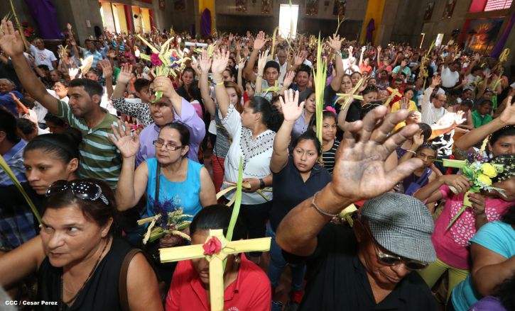 Cardenal Brenes preside peregrinación en honor a Jesús del Triunfo y misa de Domingo de Ramos 