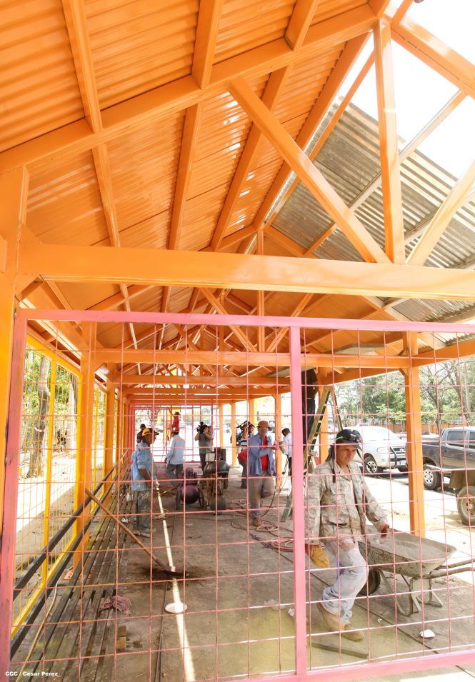 Avanza en Managua construcción de modernas paradas de buses