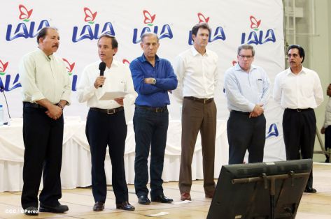 Presidente Daniel inaugura planta láctea del grupo Lala