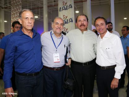 Presidente Daniel inaugura planta láctea del grupo Lala