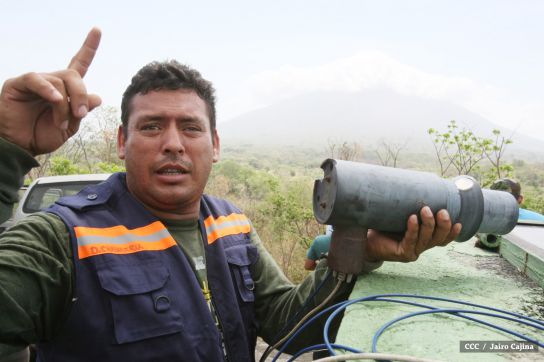 INETER da mantenimiento preventivo al Sistema de Alerta Temprana en el Volcán Concepción