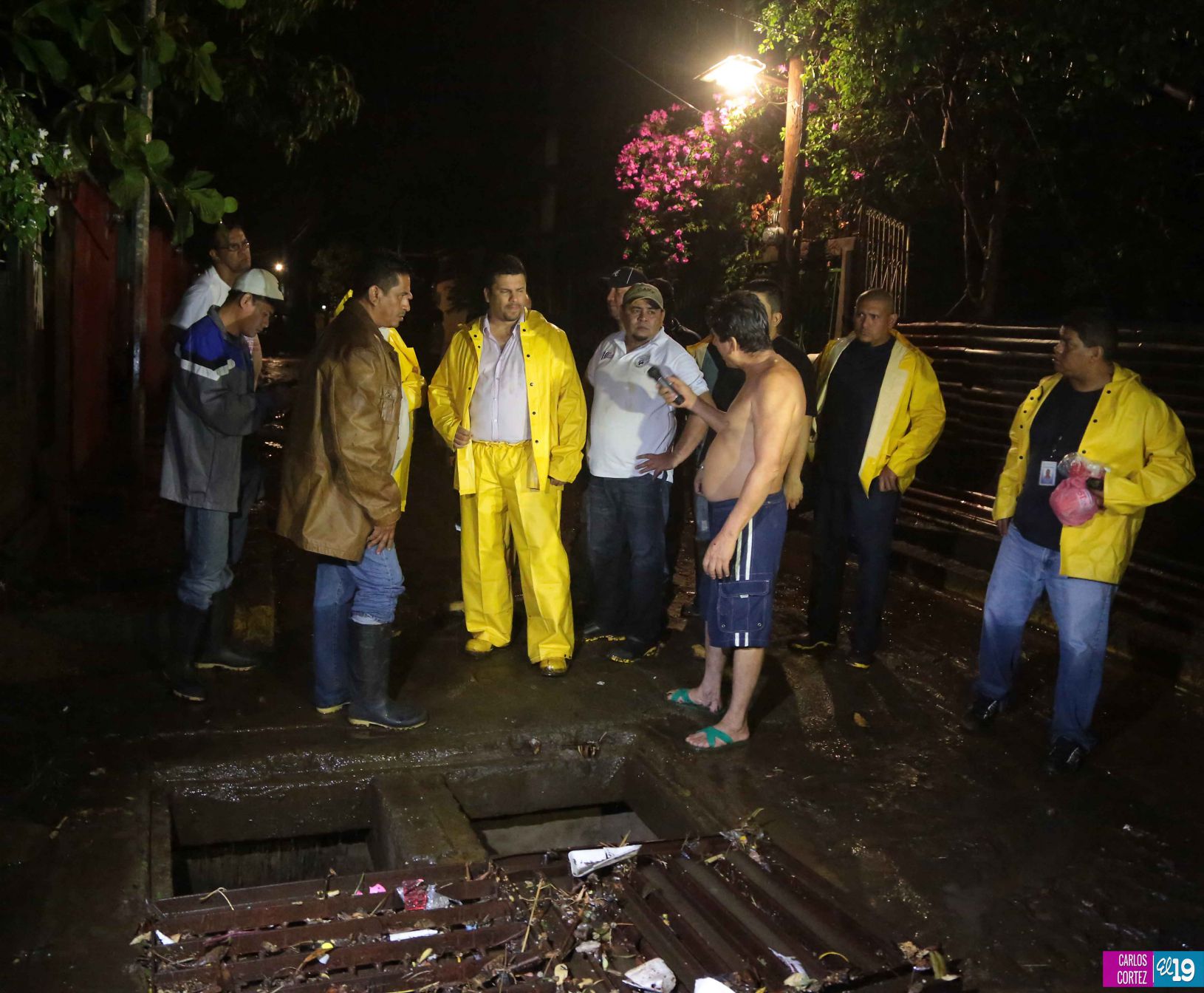 Intenso aguacero cae sobre Managua