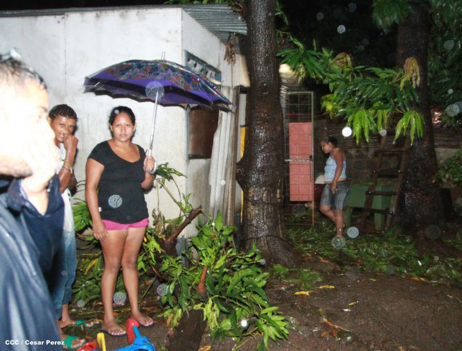 Intensas lluvias afectan Managua