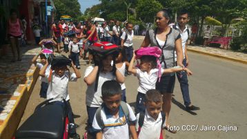 Pueblo de Masachapa participa en simulacro de terremoto