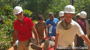 Pueblo de Masachapa participa en simulacro de terremoto