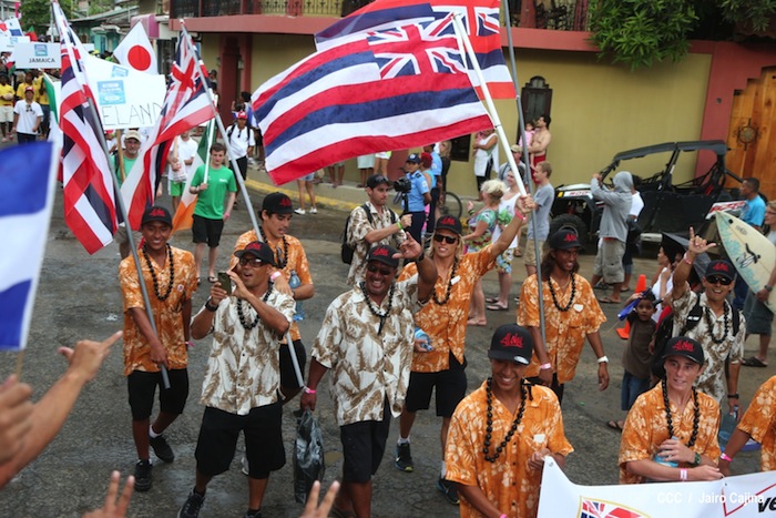 Inauguración del Campeonato Internacional Junior de Surf 2013