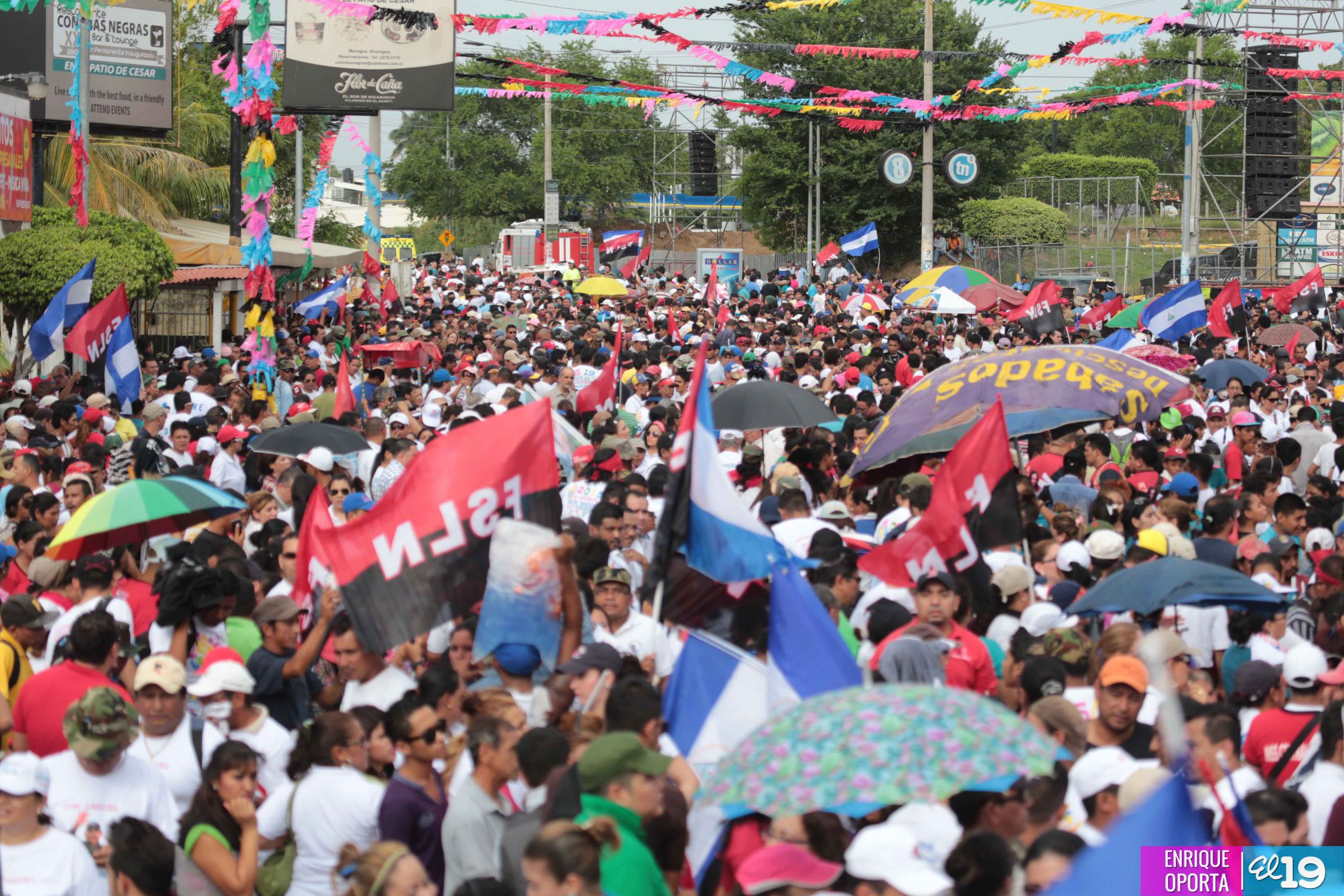 Familia Sandinista participa en el Repliegue Táctico hacia Masaya