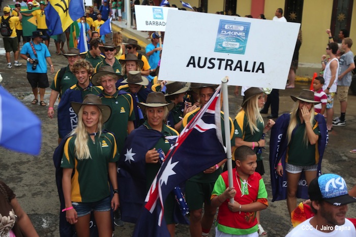 Inauguración del Campeonato Internacional Junior de Surf 2013