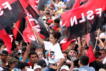 Daniel, Rosario y la Familia Sandinista reeditan el Repliegue Táctico a Masaya