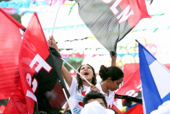Daniel, Rosario y la Familia Sandinista reeditan el Repliegue Táctico a Masaya