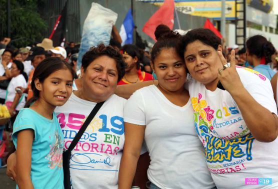 Daniel, Rosario y la Familia Sandinista reeditan el Repliegue Táctico a Masaya