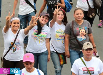 Daniel, Rosario y la Familia Sandinista reeditan el Repliegue Táctico a Masaya