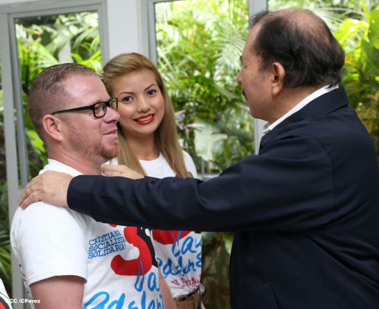 Daniel y Rosario reciben cartas credenciales de los embajadores de Irán, Taiwán, México y Japón
