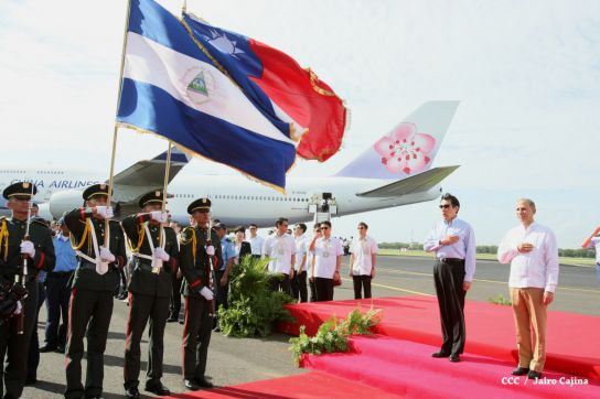 Presidente Ma Ying-jeou de China-Taiwán inicia visita oficial a Nicaragua