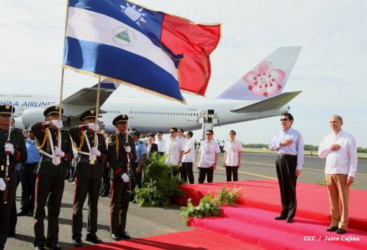 Presidente Ma Ying-jeou de China-Taiwán inicia visita oficial a Nicaragua