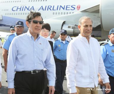 Presidente Ma Ying-jeou de China-Taiwán inicia visita oficial a Nicaragua
