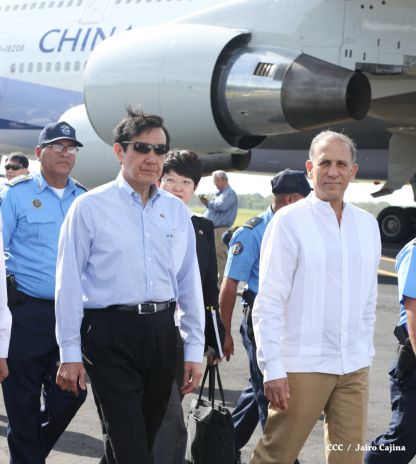 Presidente Ma Ying-jeou de China-Taiwán inicia visita oficial a Nicaragua