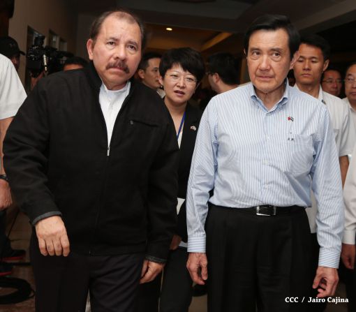 Presidente Daniel y Compañera Rosario asisten a cena con el presidente de Taiwán Ma Ying-jeou