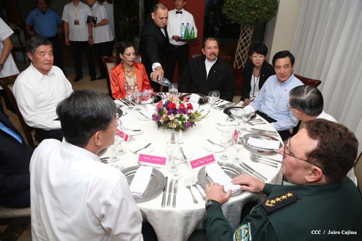 Presidente Daniel y Compañera Rosario asisten a cena con el presidente de Taiwán Ma Ying-jeou