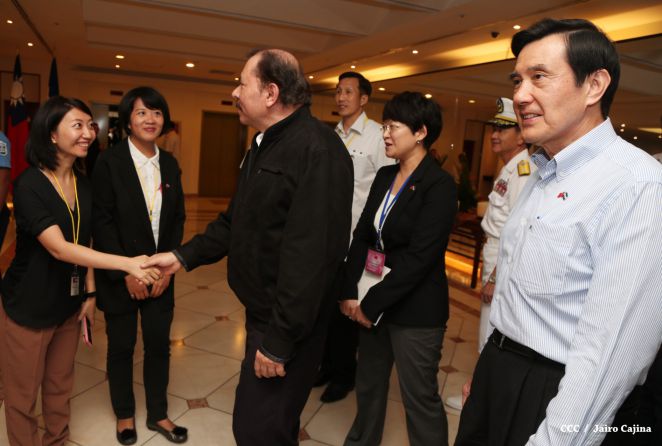 Presidente Daniel y Compañera Rosario asisten a cena con el presidente de Taiwán Ma Ying-jeou