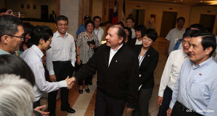 Presidente Daniel y Compañera Rosario asisten a cena con el presidente de Taiwán Ma Ying-jeou