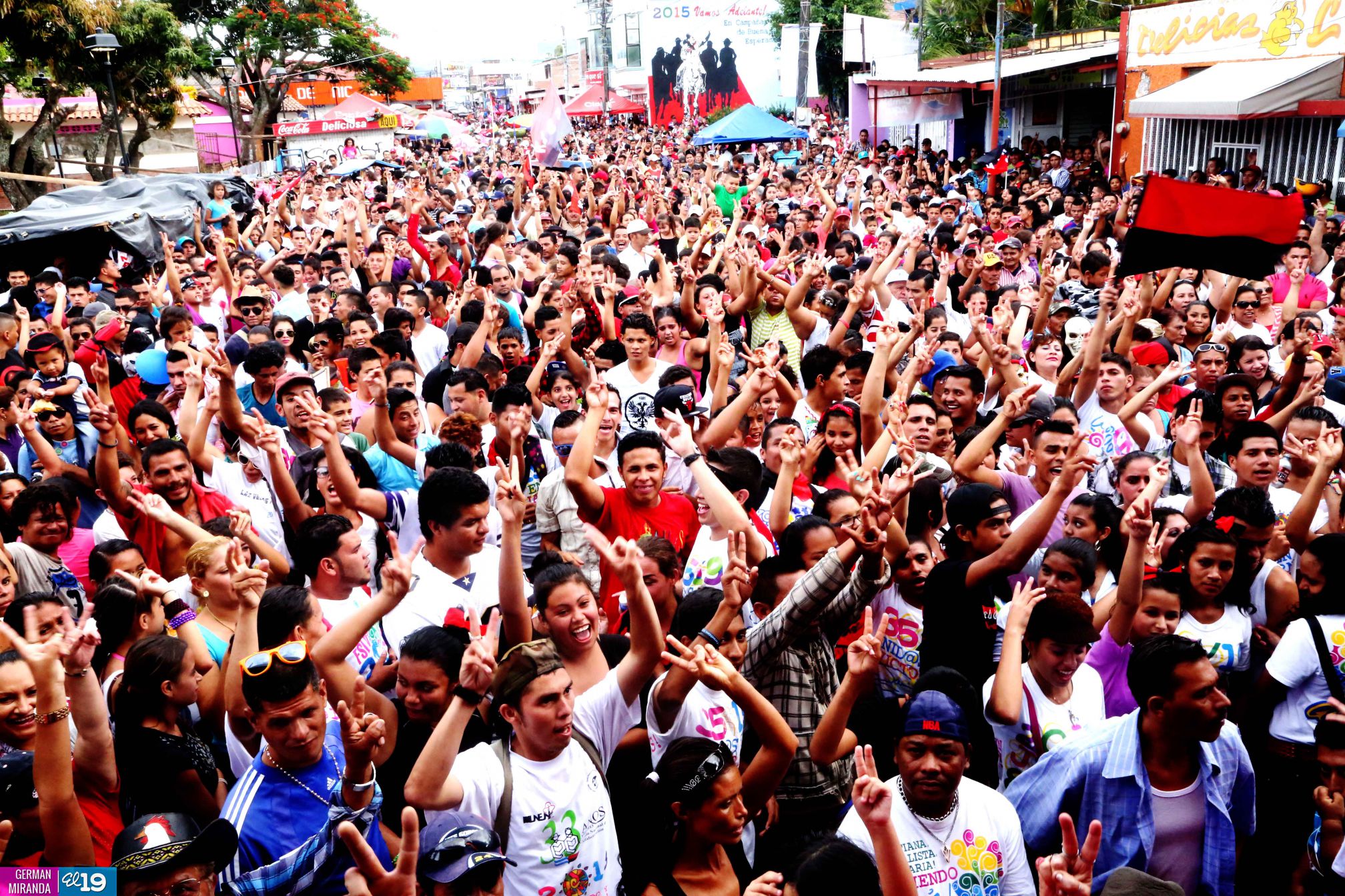 Mar de gente inunda calles de Estelí celebrando 36 años de liberación y victorias