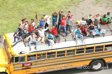 Caravana de Sébaco se dirige a Managua para celebrar el 36/19