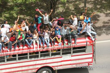 Caravana de Sébaco se dirige a Managua para celebrar el 36/19