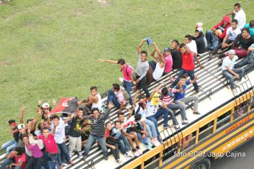 Caravana de Sébaco se dirige a Managua para celebrar el 36/19