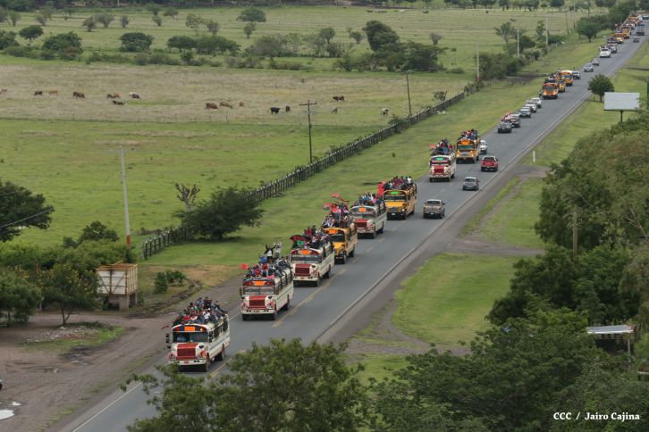 Derroche de alegría en caravanas de Boaco, Chontales y Estelí!