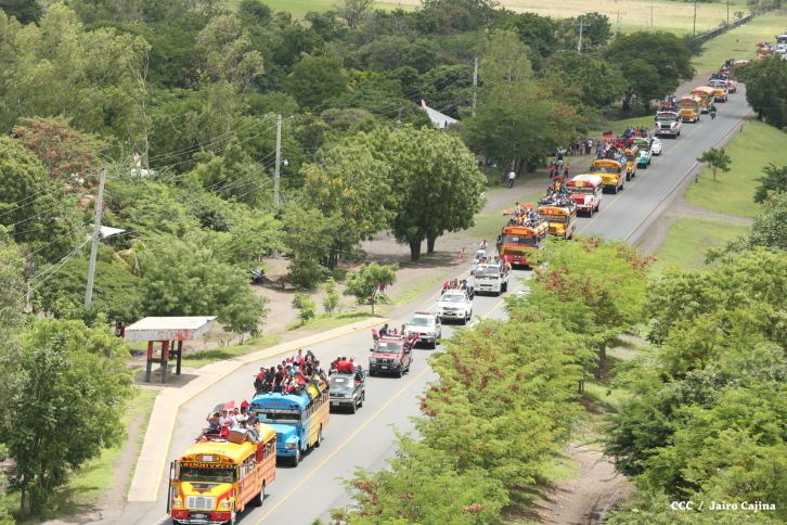 Derroche de alegría en caravanas de Boaco, Chontales y Estelí!