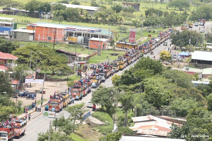 Derroche de alegría en caravanas de Boaco, Chontales y Estelí!