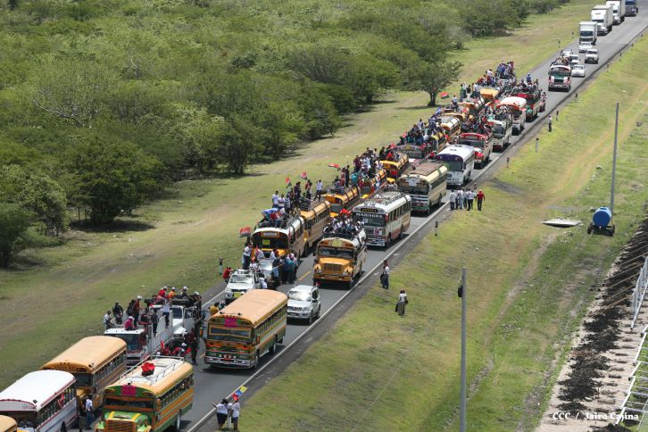 Derroche de alegría en caravanas de Boaco, Chontales y Estelí!