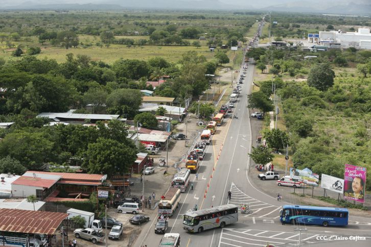 Caravanas de todo el país entran a Managua! Viva el 36/19!