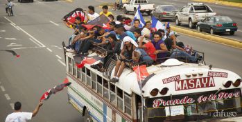 Caravanas de todo el país entran a Managua! Viva el 36/19!