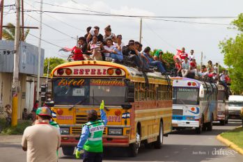 Caravanas de todo el país entran a Managua! Viva el 36/19!