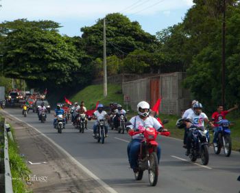 Caravanas de todo el país entran a Managua! Viva el 36/19!