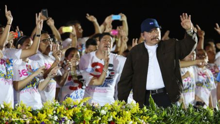 Nicaragua celebra el 36/19 en Plaza La Fé