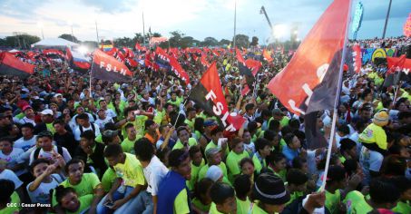 Nicaragua celebra el 36/19 en Plaza La Fé