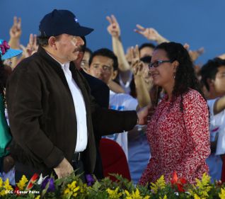 Nicaragua celebra el 36/19 en Plaza La Fé