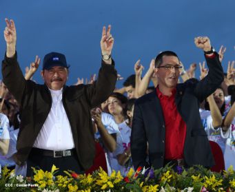 Nicaragua celebra el 36/19 en Plaza La Fé