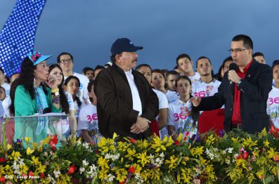 Nicaragua celebra el 36/19 en Plaza La Fé