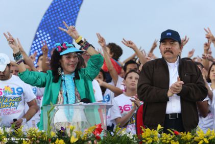 Nicaragua celebra el 36/19 en Plaza La Fé
