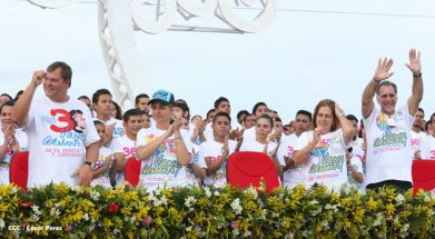 Nicaragua celebra el 36/19 en Plaza La Fé