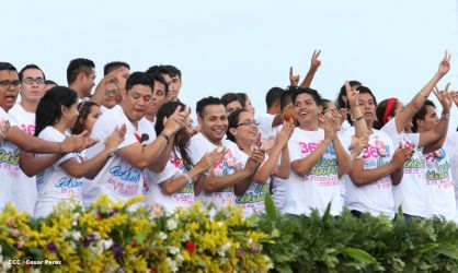 Nicaragua celebra el 36/19 en Plaza La Fé