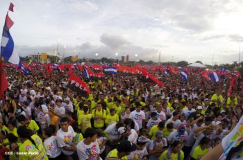 Nicaragua celebra el 36/19 en Plaza La Fé