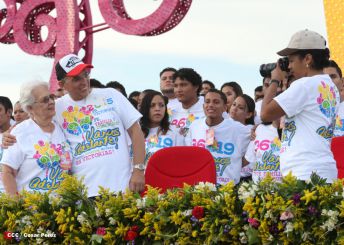 Nicaragua celebra el 36/19 en Plaza La Fé
