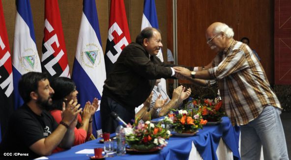 Presidente Daniel clausura III Encuentro del Comité Europeo de Solidaridad con la Revolución Sandinista